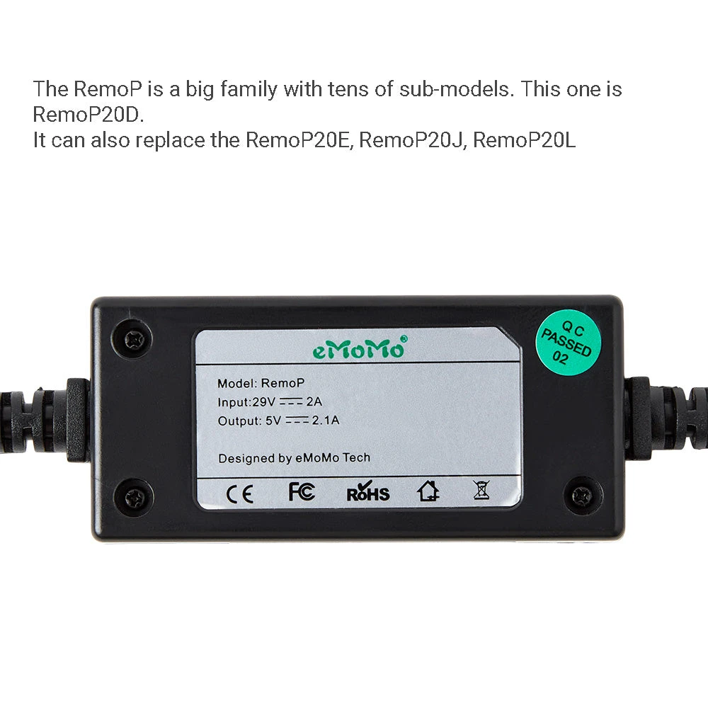 eMoMo RemoP20D 2 Button Switch With USB charging port