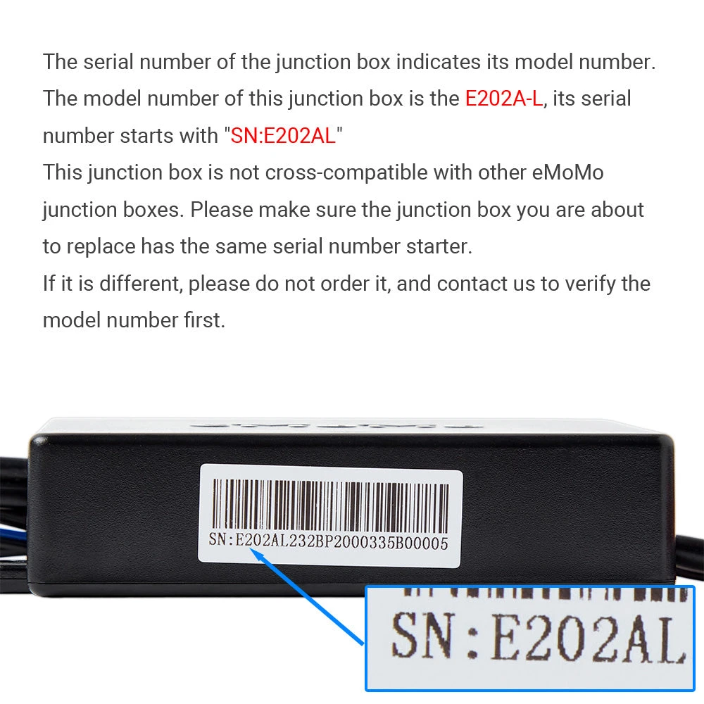 eMoMo E202A-L junction box for home theater chair