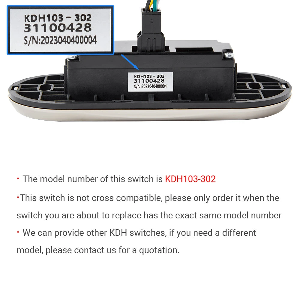 KDH103-302 2 Button Switch for Power Recliner or Lift Chair