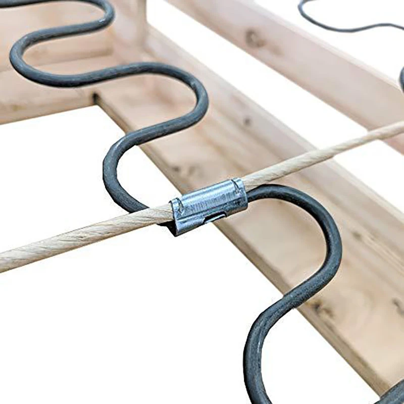 Saggy Sofa Repair Kit Zig-Zag Spring Paper Wrapped Balance Wire 33ft + 40 Clips