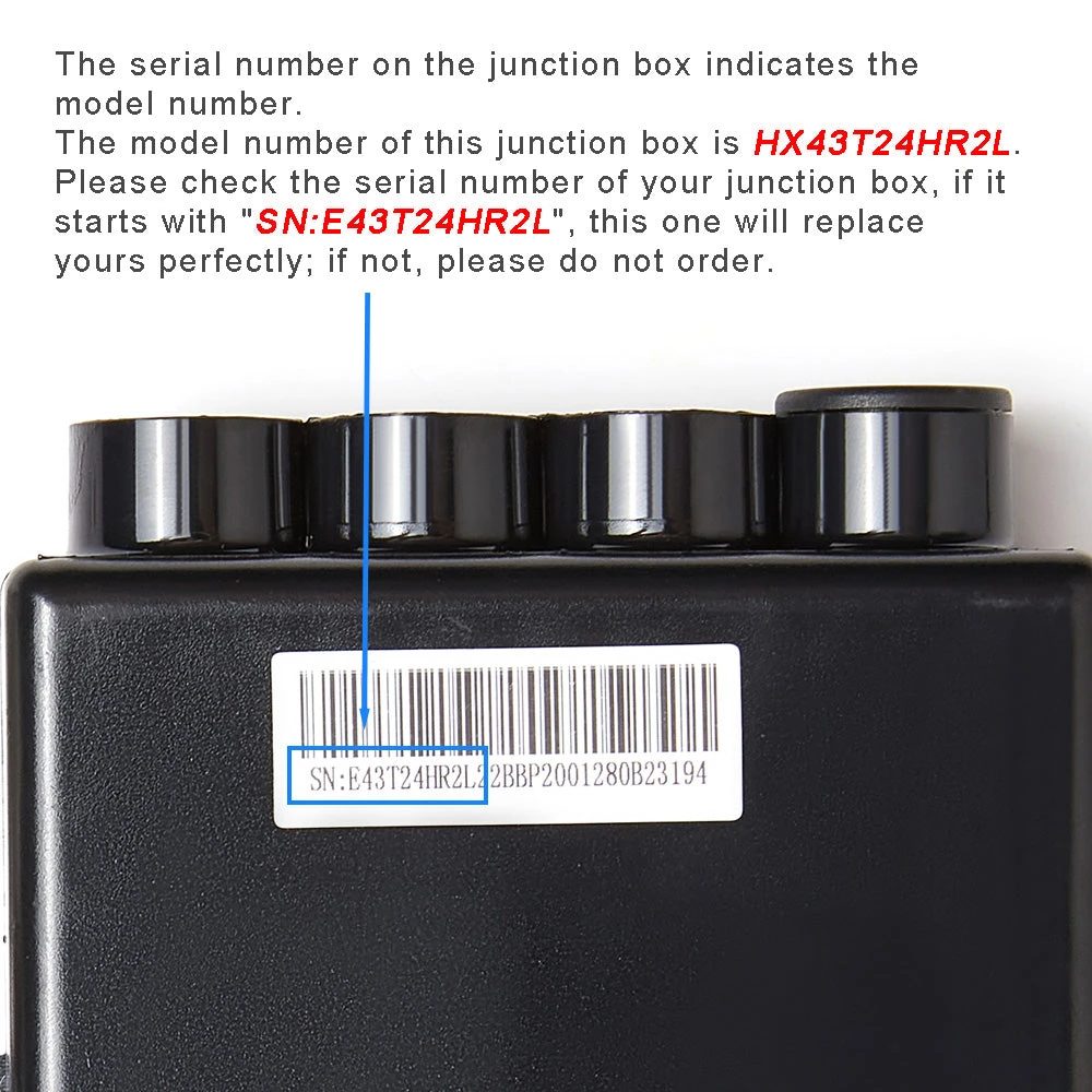 eMoMo HX43T24HR2L-2 junction box for power recliner