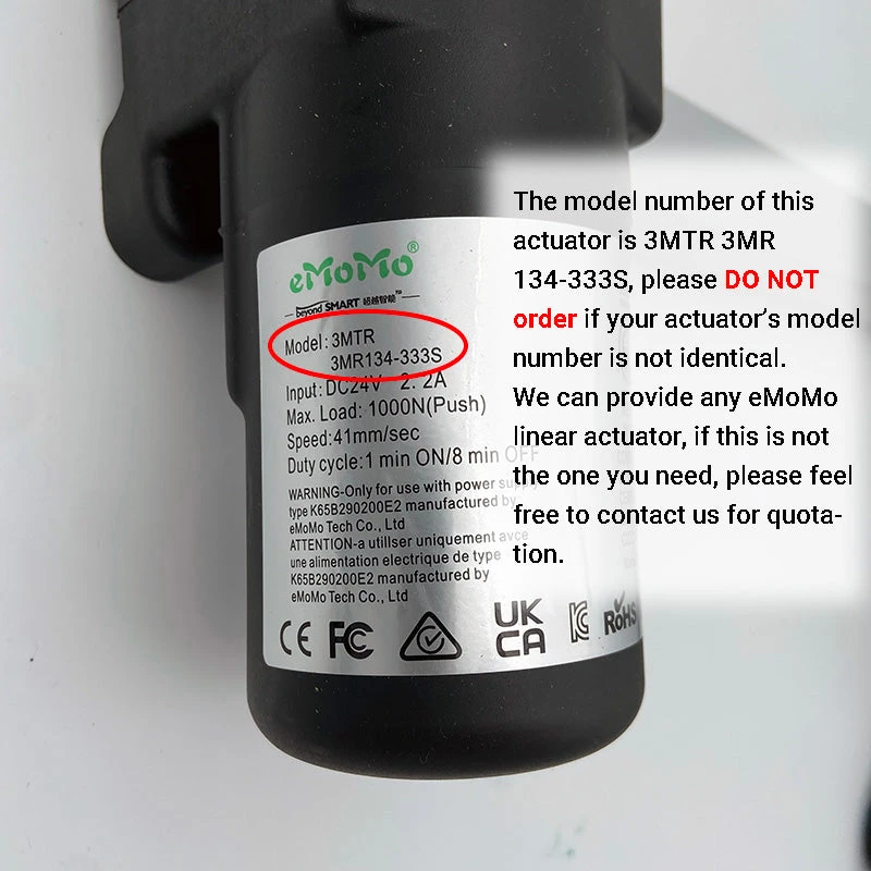 eMoMo 3MTR 3MR134-333S Linear Actuator Motor Assembly