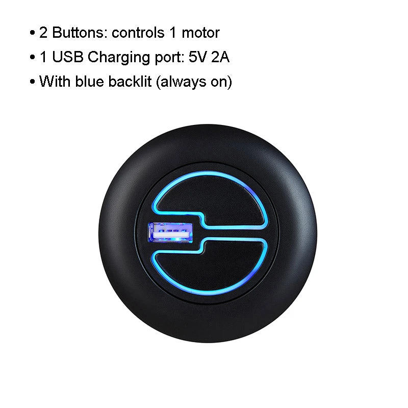 MLSK5-D (LSF) Fixed Switch for Recliner Lift Chair Sofa Couch 2 Button 5pin W/ USB