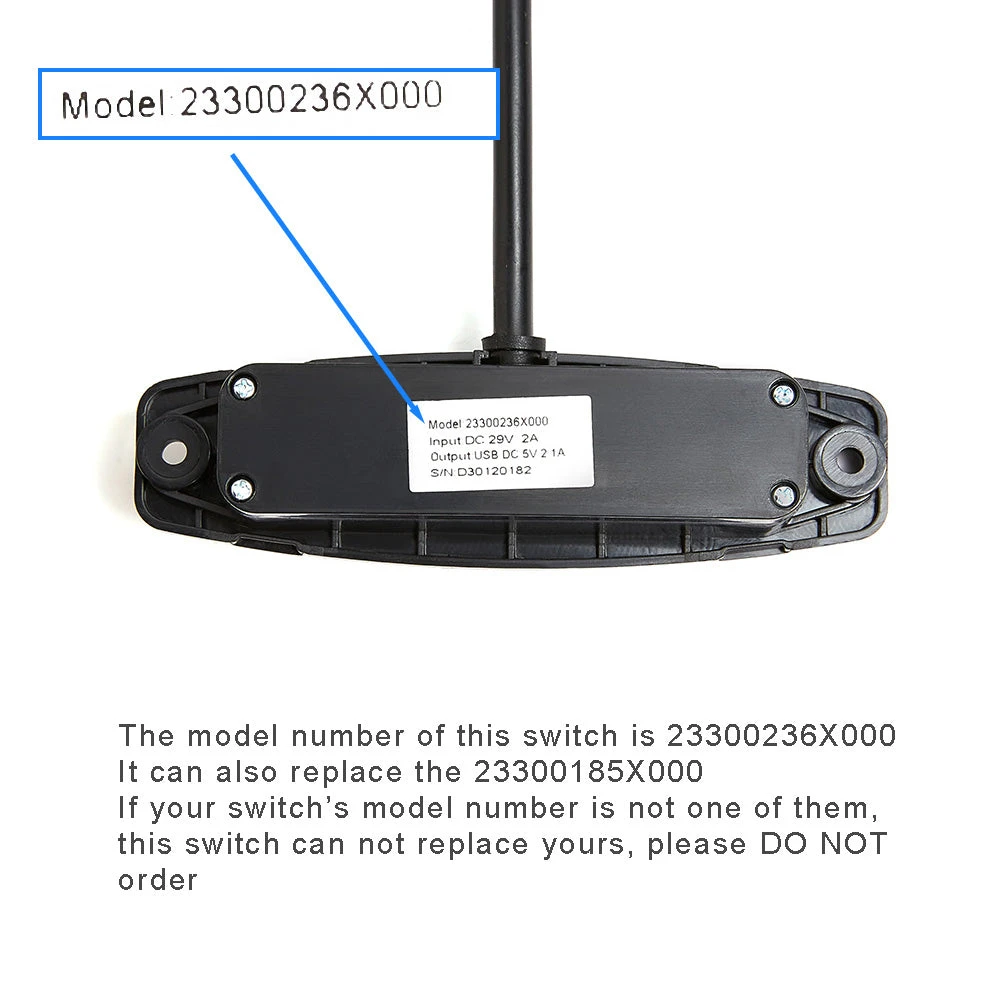 23300236X000 4 Button Switch for Power Recliner or Lift Chair