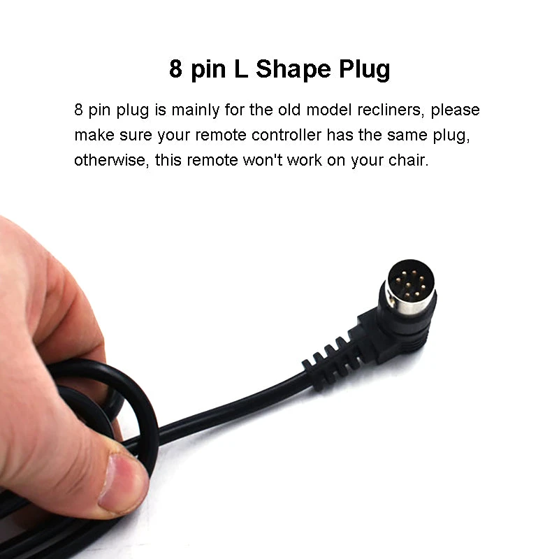 2 Button 8 Pin Remote Hand Controller for Power Recliner Lift Chair