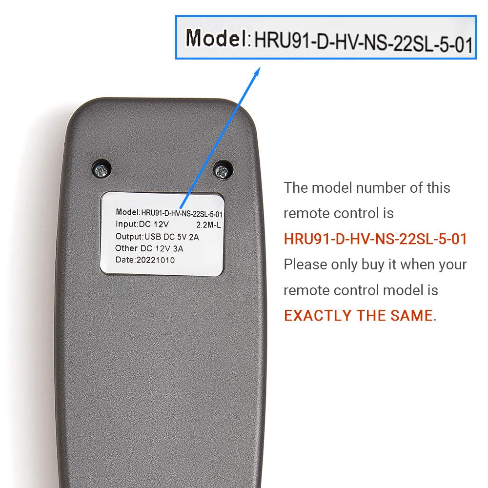 HRU91-D-HV-NS-22SL-5-01 11 Button Remote Controller
