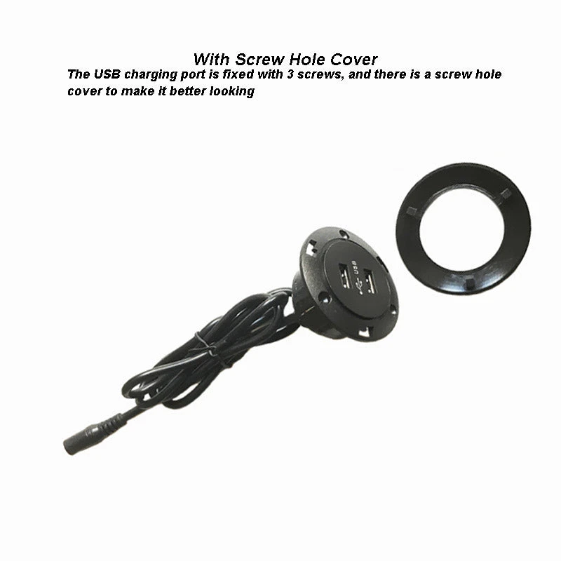 DIY Mounted furniture USB charging port 5V 2A dual USB with power adapter