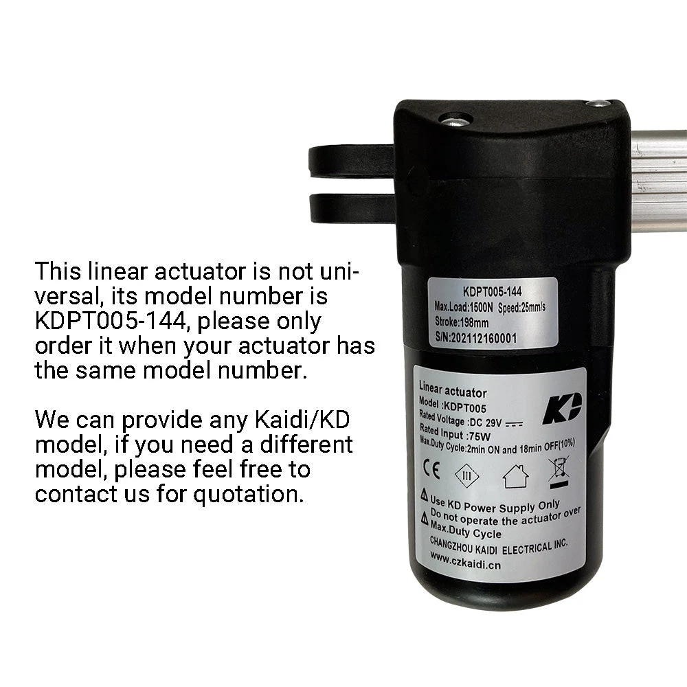 Kaidi KDPT005-144 Linear Actuator Motor Assembly
