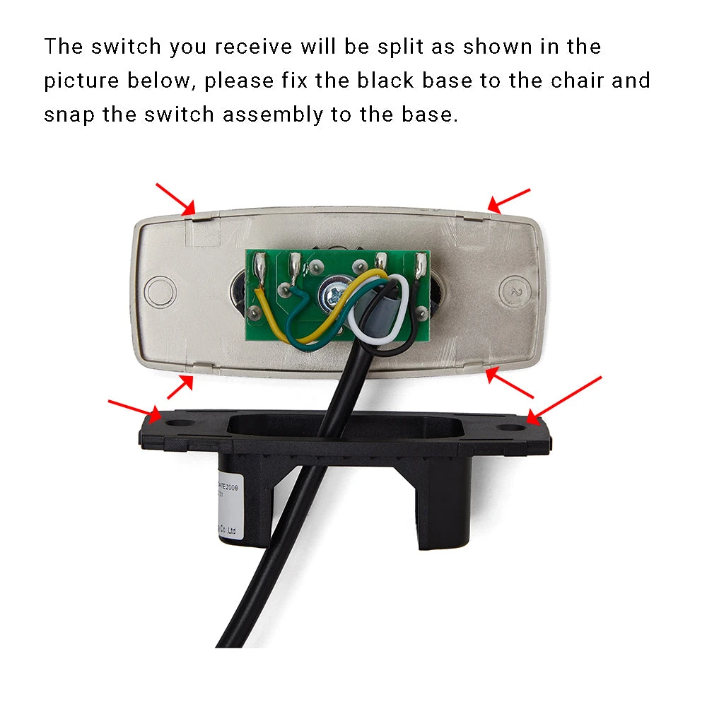 OKIN JLDK.59.02.01 2 Button Recliner Switch