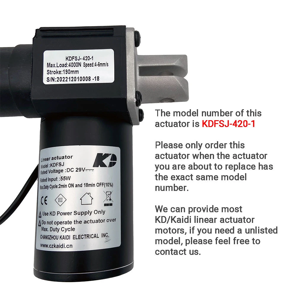 Kaidi KDFSJ-420-1 Linear Actuator for recliner/lift chair